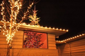 Christmas tree split illusion