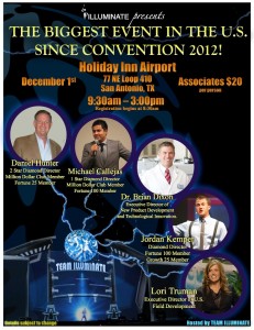 Team Illuminate network marketing live event at the Holiday Inn Airport in San Antonio
